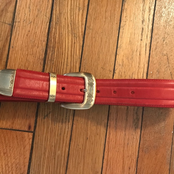 Red Belt by Brighton size small (25-26" waist) - Picture 2 of 5